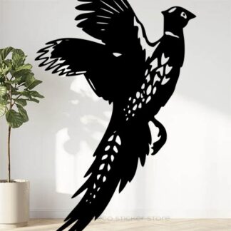 Sticker autocollant faisan chasse