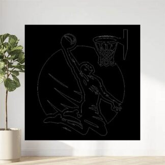 Sticker Autocollant joueur basketball SPORT  SPR23