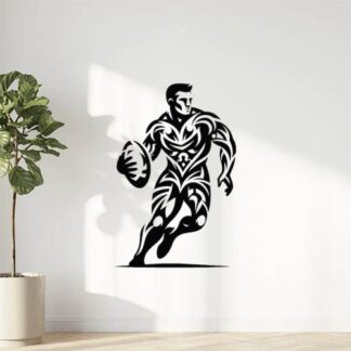 Sticker Autocollant joueur rugby tribal SPORT  SPR33