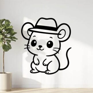 sticker autocollant animaux souris 2 TAFXO