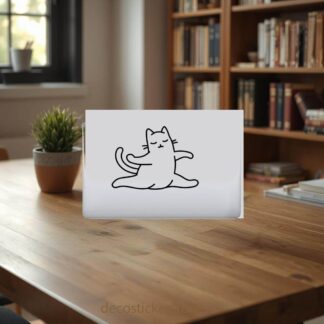 sticker autocollant MacBook yoga chat TC4QA