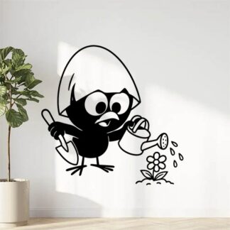 Sticker autocollant Calimero jardine décoration decostickerstore