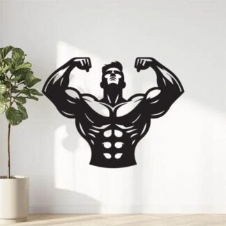sticker autocollant musculation bodybuilder sport 4 UMDPB