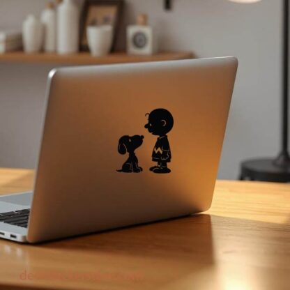 Sticker autocollant Snoopy et Charly décoration decostickerstore - UOXFN5