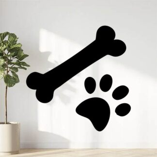 sticker autocollant empreinte animaux V0703