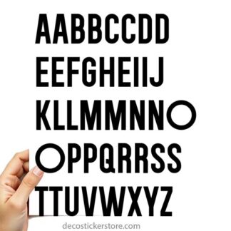 40 gommettes adhésives lettrage VDA19