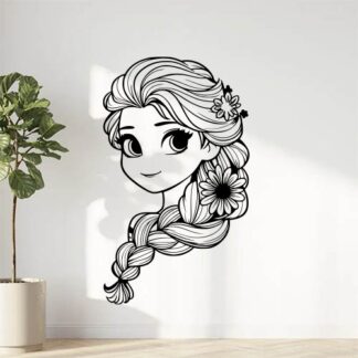 sticker autocollant Elsa reine-des-neiges Disney 8 VNQHB