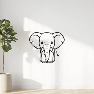 sticker autocollant Éléphant animaux 3 WANGX