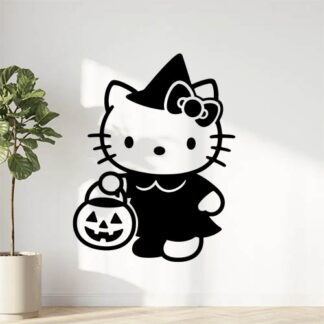 Sticker autocollant Hello Kitty fête Halloween décoration decostickerstore - WGJDT9