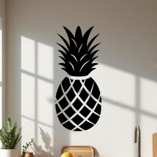 sticker autocollant ananas nourriture restaurant fleur 3 X8SYT