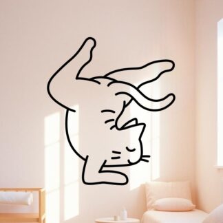 sticker autocollant Animaux chat zen yoga 10 XM6WV