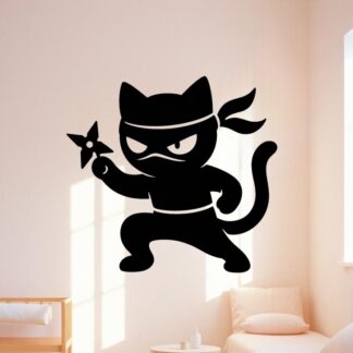 Sticker autocollant Chat ninja décoration decostickerstore - KAU3UK