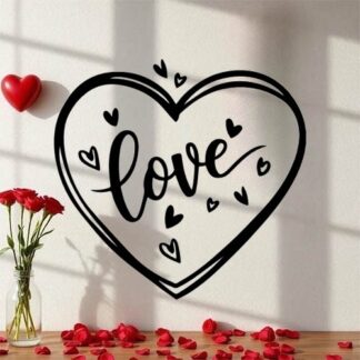 sticker autocollant Love coeur 2 YFF84