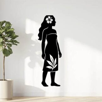 Sticker autocollant Fille debout Hinano Tahiti décoration decostickerstore - YN29RO