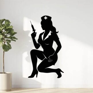 Sticker autocollant Infirmière sexy décoration decostickerstore - ZMBDBF