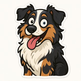 Autocollant Chien berger australien rigolo décoration decostickerstore - DCFDYK