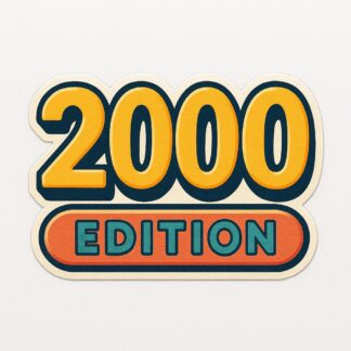 Autocollant Édition 2000 décoration decostickerstore - WME52N