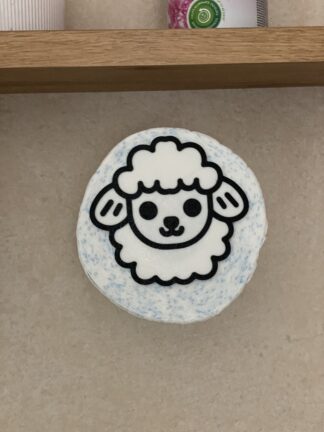 support 3D mural de papier wc mouton 24GW4