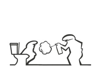 sticker autocollant la_linea wc pictogramme WI7DD