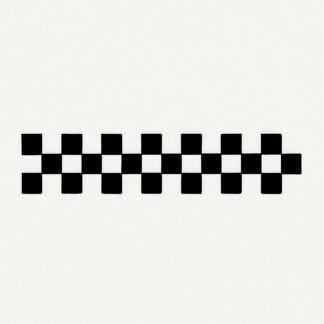 Sticker autocollant Bande damier stylé horizontale décoration decostickerstore - OFHKAZ