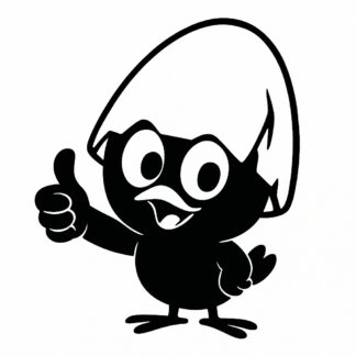 Sticker autocollant Calimero fait signe super décoration decostickerstore - OYOHYT