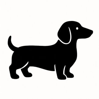 Sticker autocollant Chien teckel décoration decostickerstore - WNFE8Q