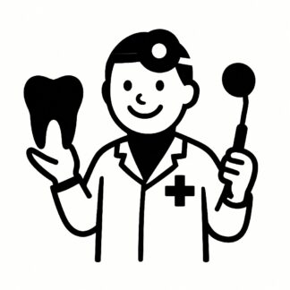 Sticker autocollant Dentiste gentil décoration decostickerstore - HSZOWC