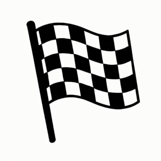 Sticker autocollant Drapeau de course décoration decostickerstore - OX0MOA