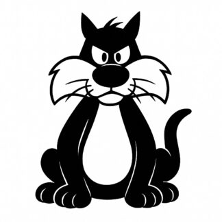 Sticker autocollant GROS MINET décoration decostickerstore - 9OB5O4