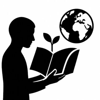 Sticker autocollant Savoir pour le redémarrage du monde décoration decostickerstore - DK44XV