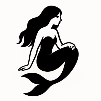 Sticker autocollant Sirenetta décoration decostickerstore - 2VEI7S