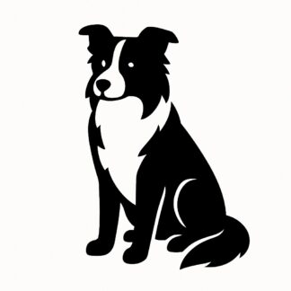 Sticker autocollant border collie décoration decostickerstore - YSGZBE