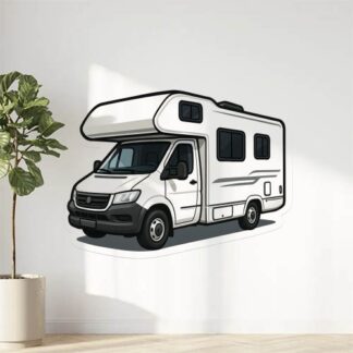 Autocollant Camping-car blanc écrit décoration decostickerstore - 3SJF7V