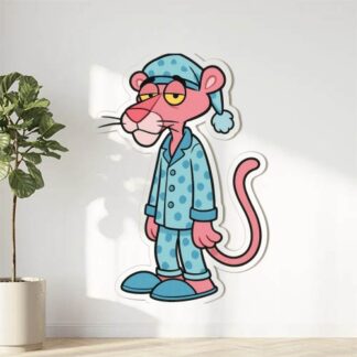 Autocollant La panthère rose en pyjama décoration decostickerstore - 6TUXYB
