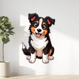 autocollant chien border collie animaux C5F4H