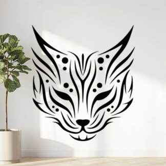 Sticker Autocollant Chat Tribal