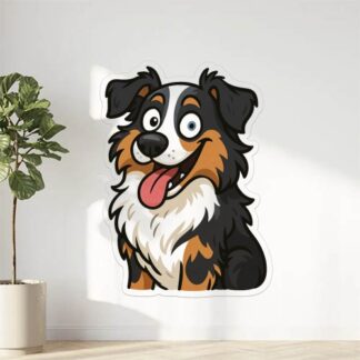 Autocollant Chien berger australien rigolo décoration decostickerstore - DCFDYK