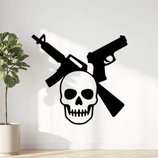 Sticker autocollant Armes et crânes décoration decostickerstore - EN9OIS