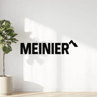Sticker autocollant Le texte doit être MEINIER avec un petit logo rappelant la montagne au début ou fin pas au-dessus dans le style de la marque vélo Santa Cruz. décoration decostickerstore - F1ITPM