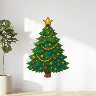 Autocollant Sapin de noël décoré décoration decostickerstore - FQV2S0