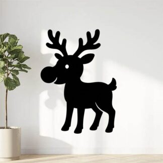Sticker autocollant Renne de Noël Rodolphe décoration decostickerstore - HZRDPX