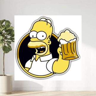 Sticker Autocollant homer simpson imprimé IMP2449