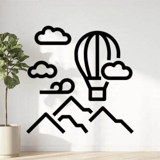 sticker autocollant montagne aventure INR6G