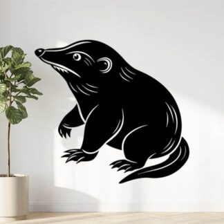 Sticker Autocollant taupe animaux  JL24