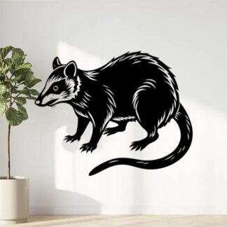 Sticker Autocollant rat rongeur animaux  JL26