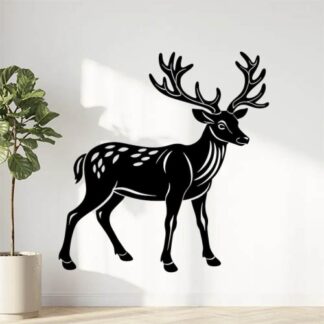 Sticker Autocollant cerf chasse animaux  JL30