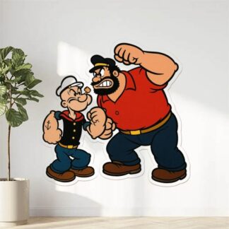 Autocollant Popeye et Brutus décoration decostickerstore - QJRZQC