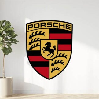 Sticker autocollant Logo Porsche en couleurs décoration decostickerstore - QUKIJX