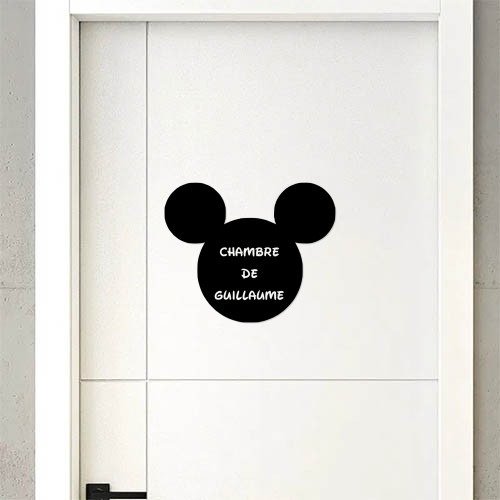 3D plaque de porte Mickey prénom