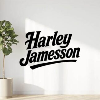 Sticker autocollant Harley.jamesson en écriture Harley Davidson décoration decostickerstore - U9TPHQ